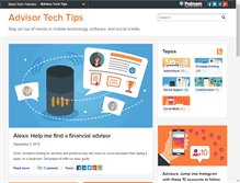 Tablet Screenshot of advisortechtips.com